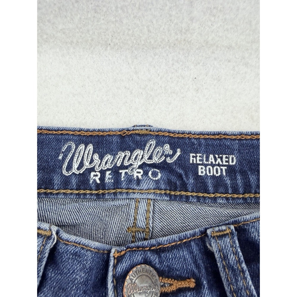 Wrangler Retro Jeans Relaxed Boot, Boys 12 SLIM Denim Adjustable Waist Stretch - Picture 5 of 10
